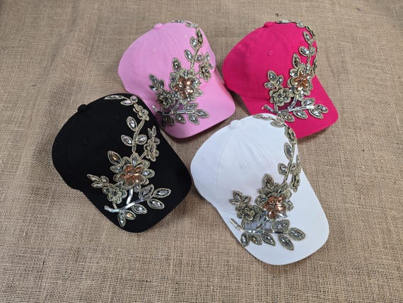 Women Adjustable Rhinestone Bling Hat Baseball Hat Fashion  display picture 1