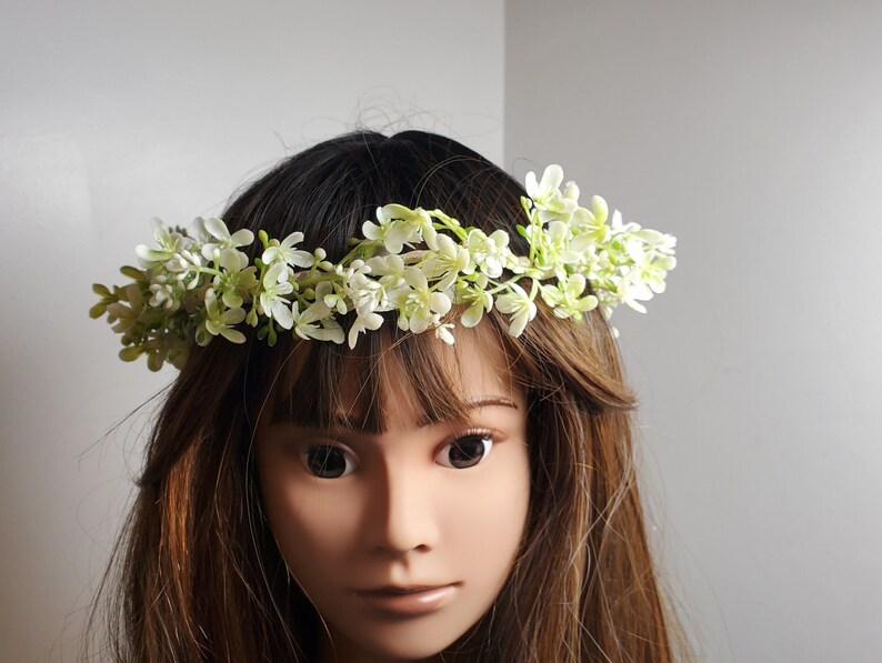 Lilac Flower Crown, Flower Crown Wedding, Flower Girl Crown, Silk