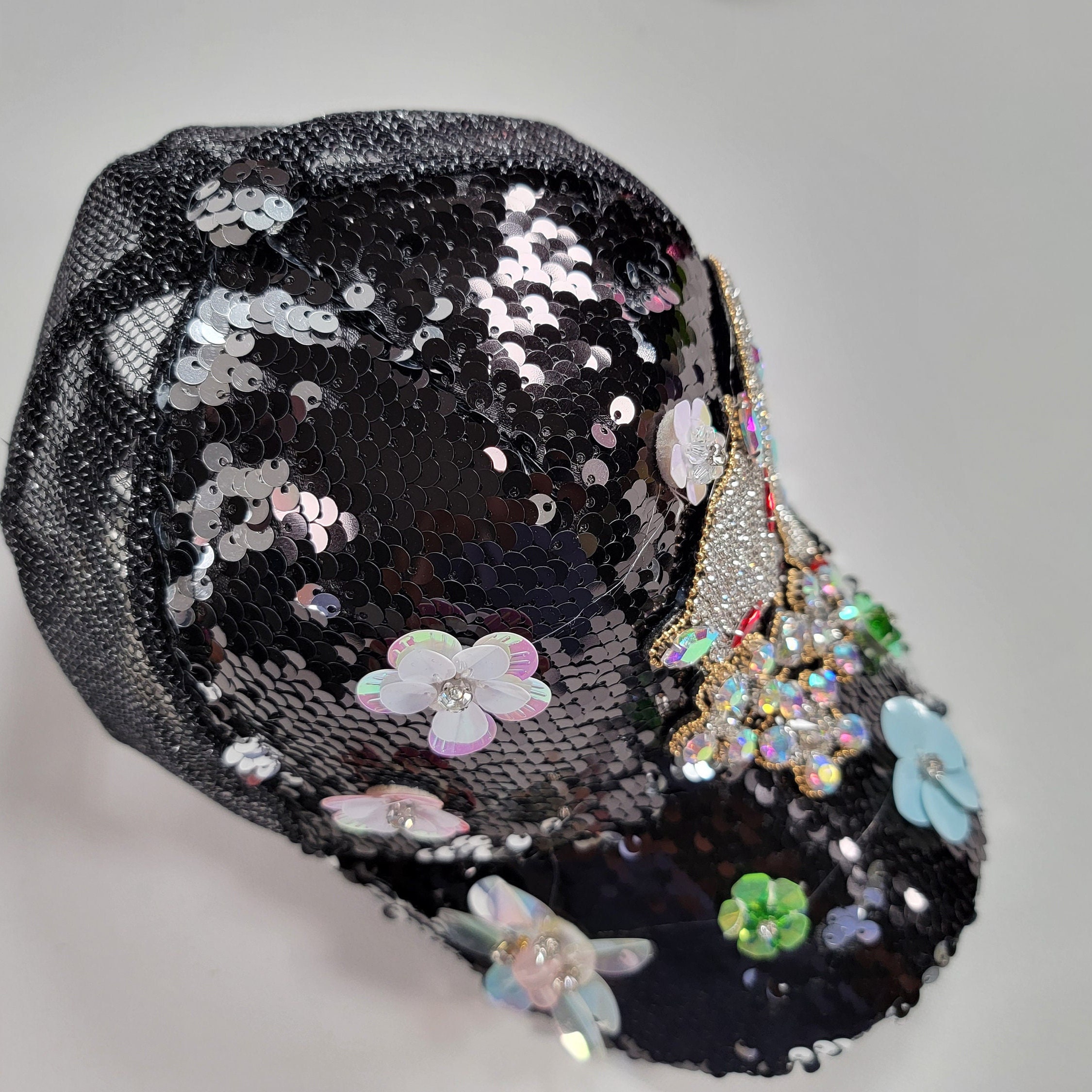 Women Sparkle Bling Rhinestone Adjustable Baseball Hat Girl Sports ...