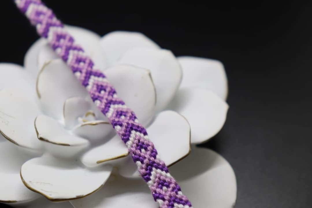 Purple Awareness Ribbon Friendship Bracelet - Etsy