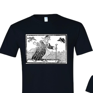 UNISEX Witch Old Wood Block on shirt with back