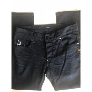 G star Raw 5204 Mens Jeans Size 33x34 Classic Straight Leg Etsy