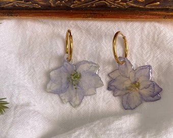 Larkspur earrings