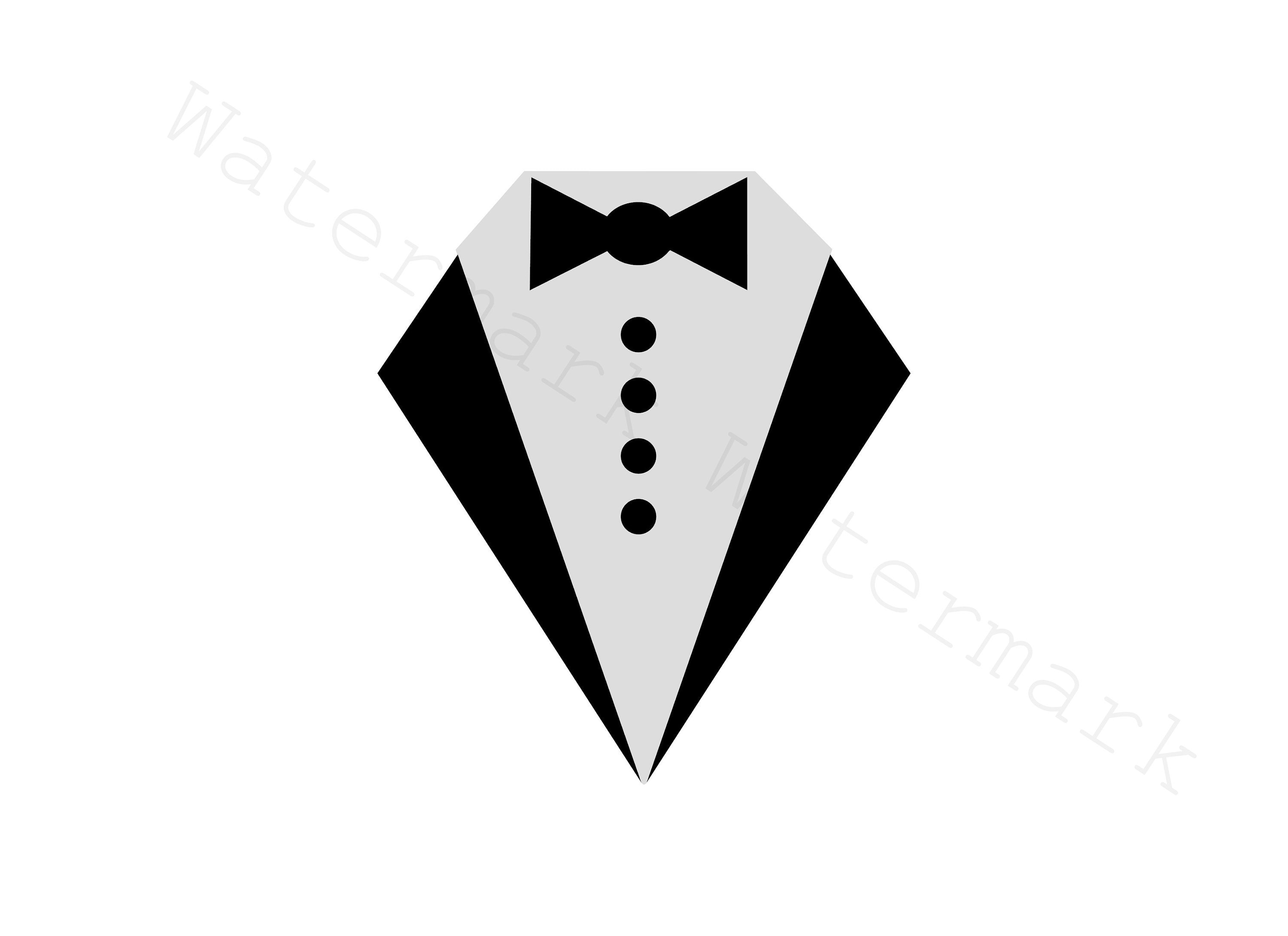 Download Tuxedo and Shirt SVG and Studio 3 Cut File for Cricut | Etsy