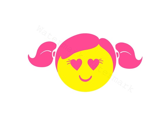 Download Pink Girl Face SVG & Studio 3 Cut File for Cricut ...