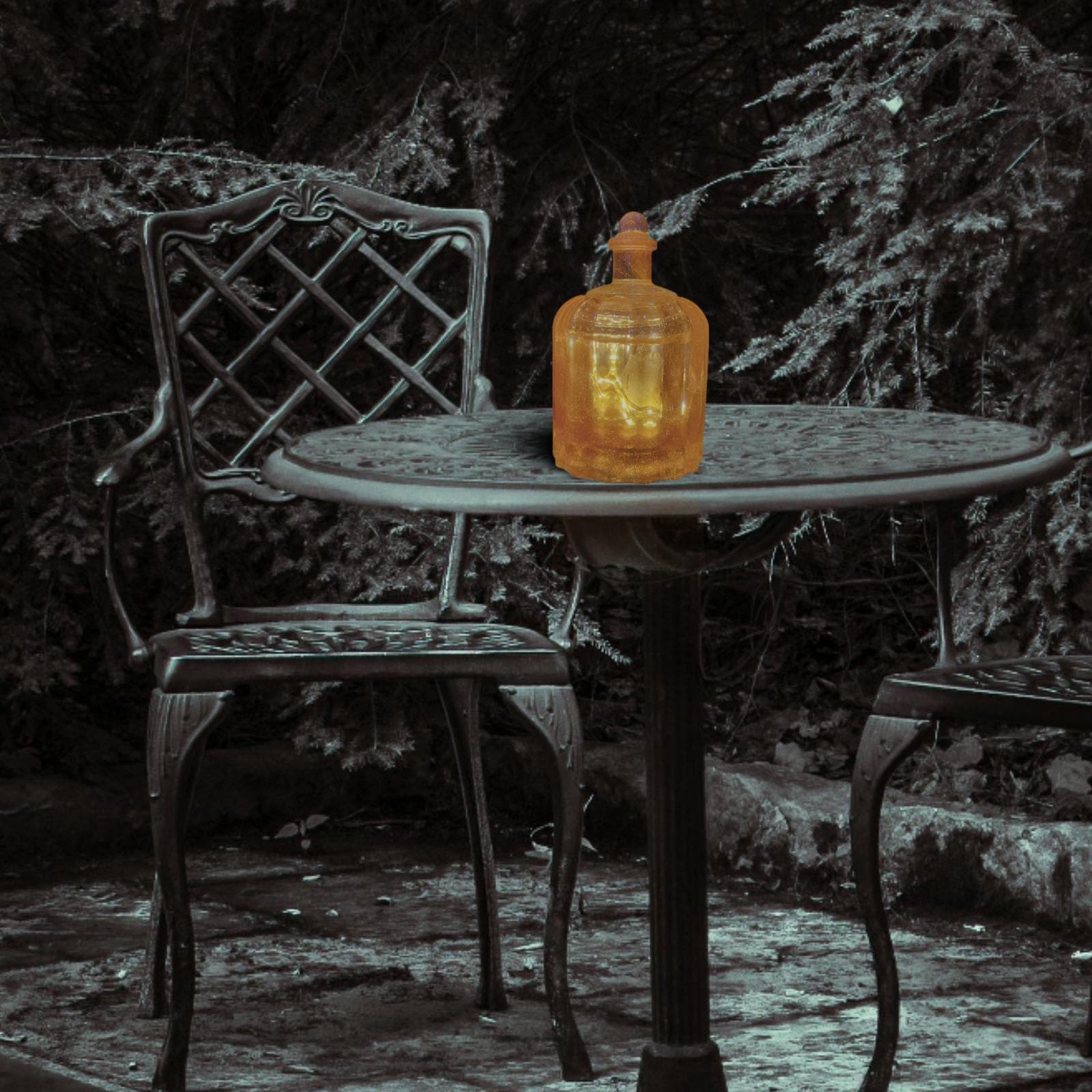 Resin Lantern Nightlight-Resin Nightlight-Ambient Light-Small Resin Nightlight- Small Tabletop Lantern-Mini Nightlight Lantern-Comfort Light - Thumbnail 7