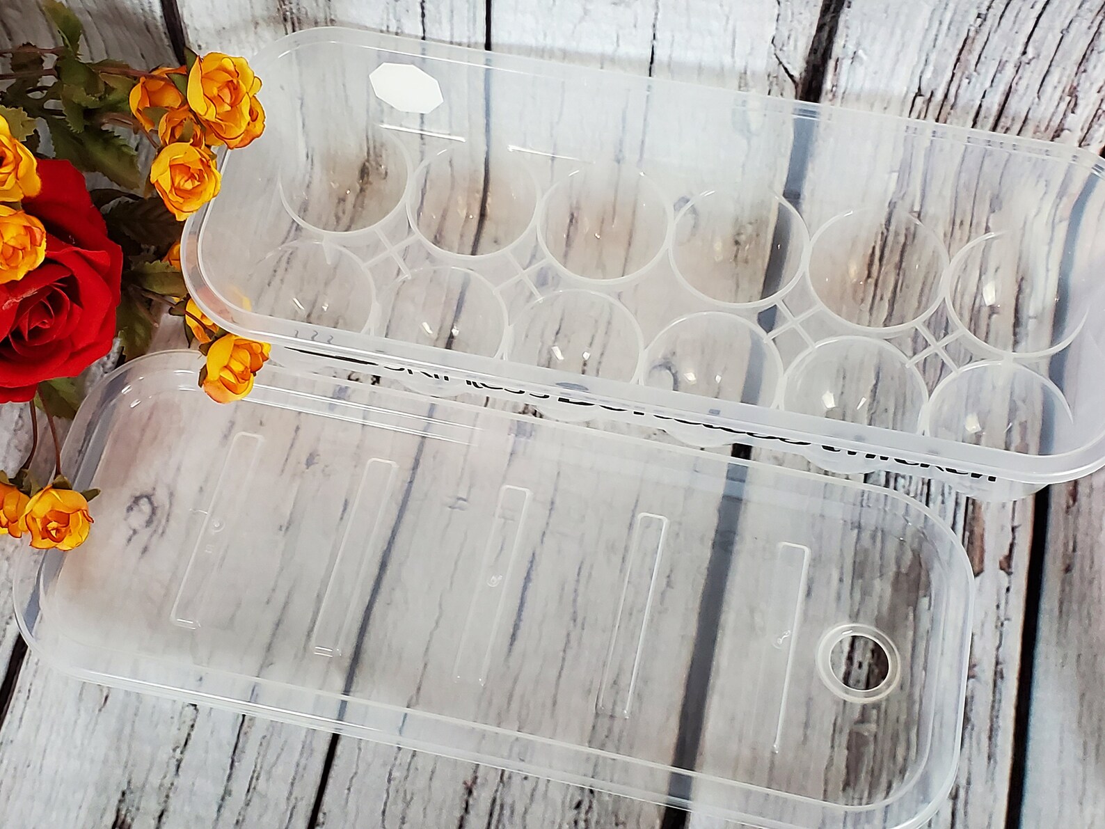 Kitchen Decor Storage Egg Carton Box Plastic Storage for Eggs Etsy