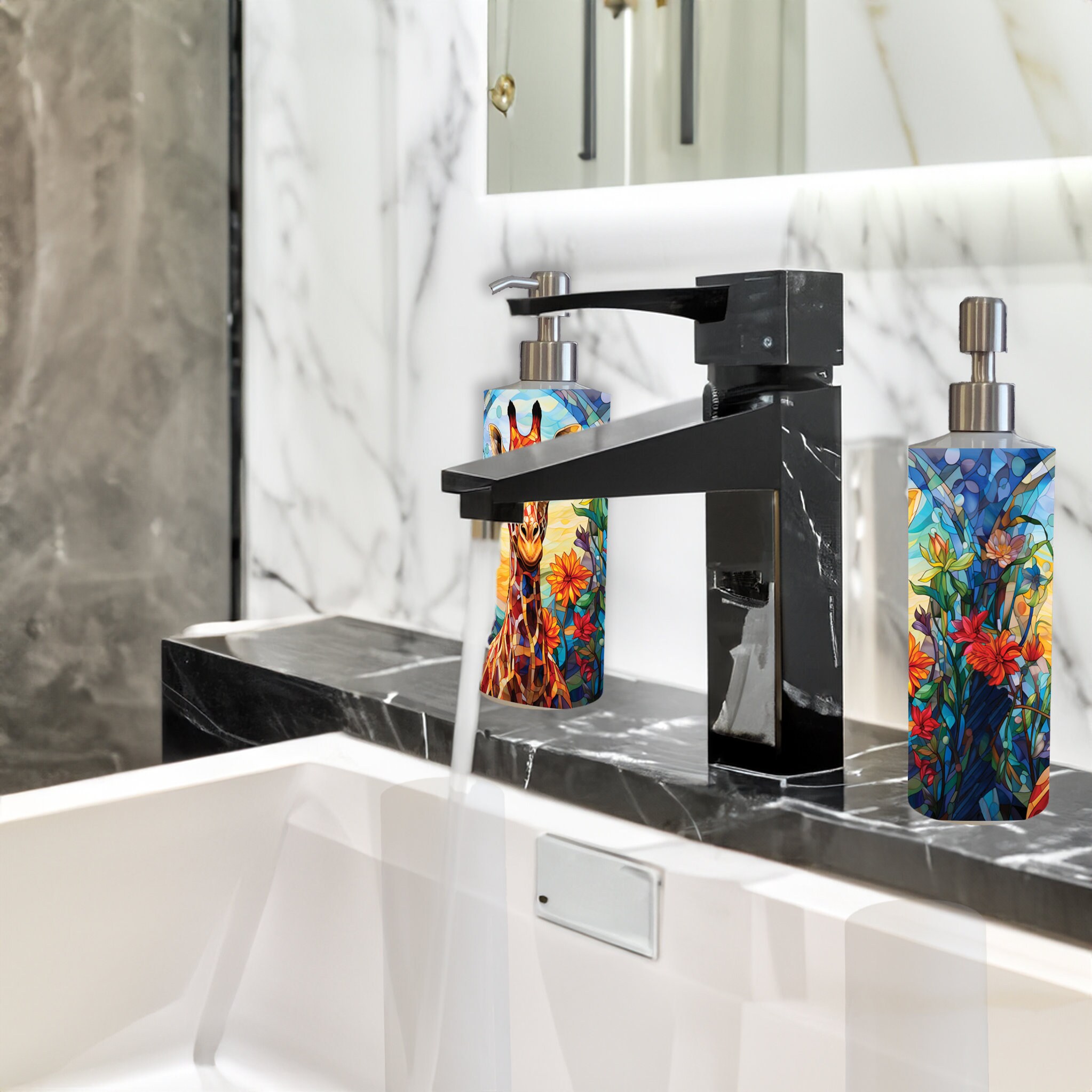 Soap or Lotion Pump Dispenser  - Customizable Stainless Steel - Thumbnail 4