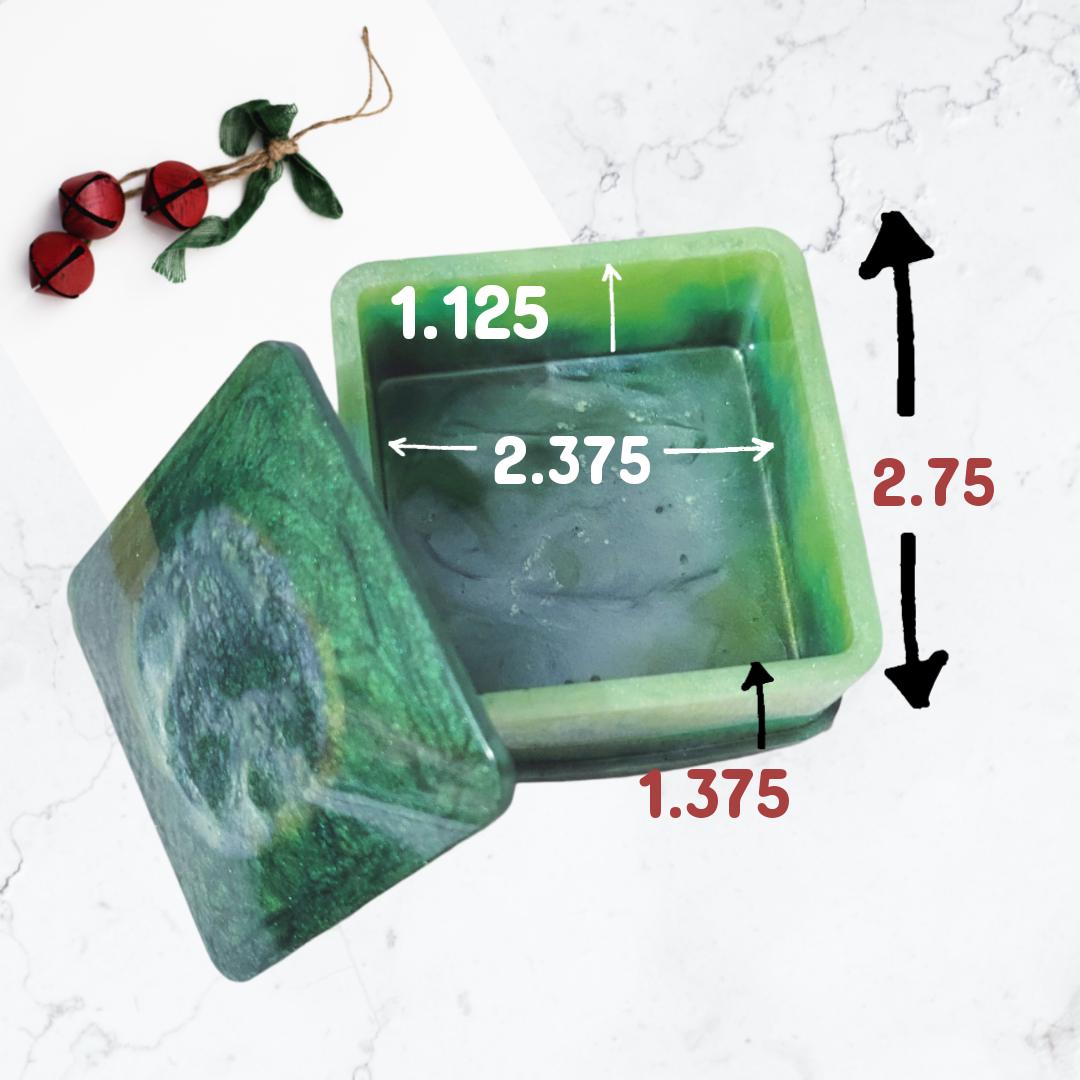 Small Square Resin Jewelry Box