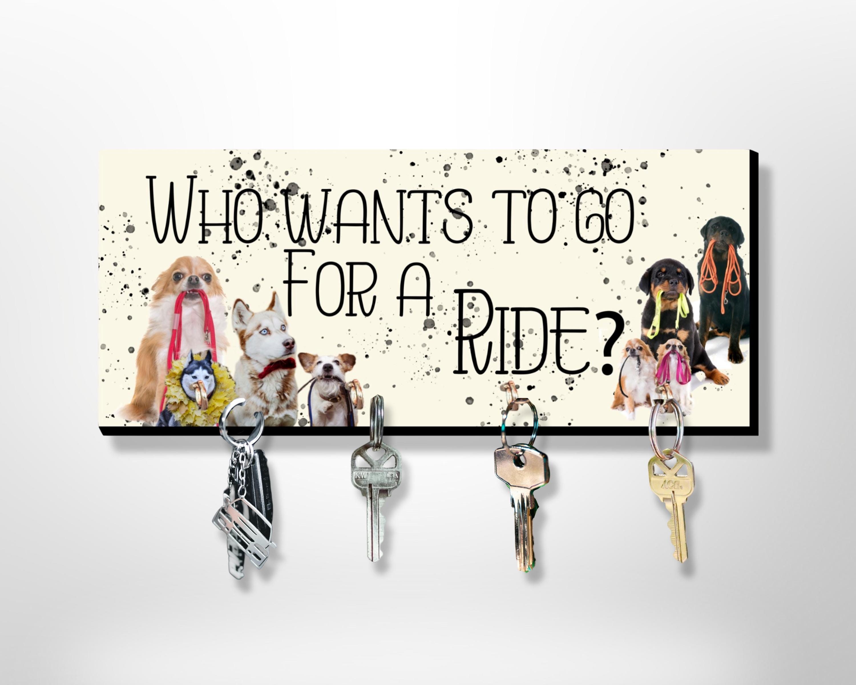 Customizable Key Racks-Antique Car-Family Name-Seen My Keys-Who Wants To Go For a Ride-Fire Horse-Road Trip?-Sublimated-Funny Designs - Thumbnail 5