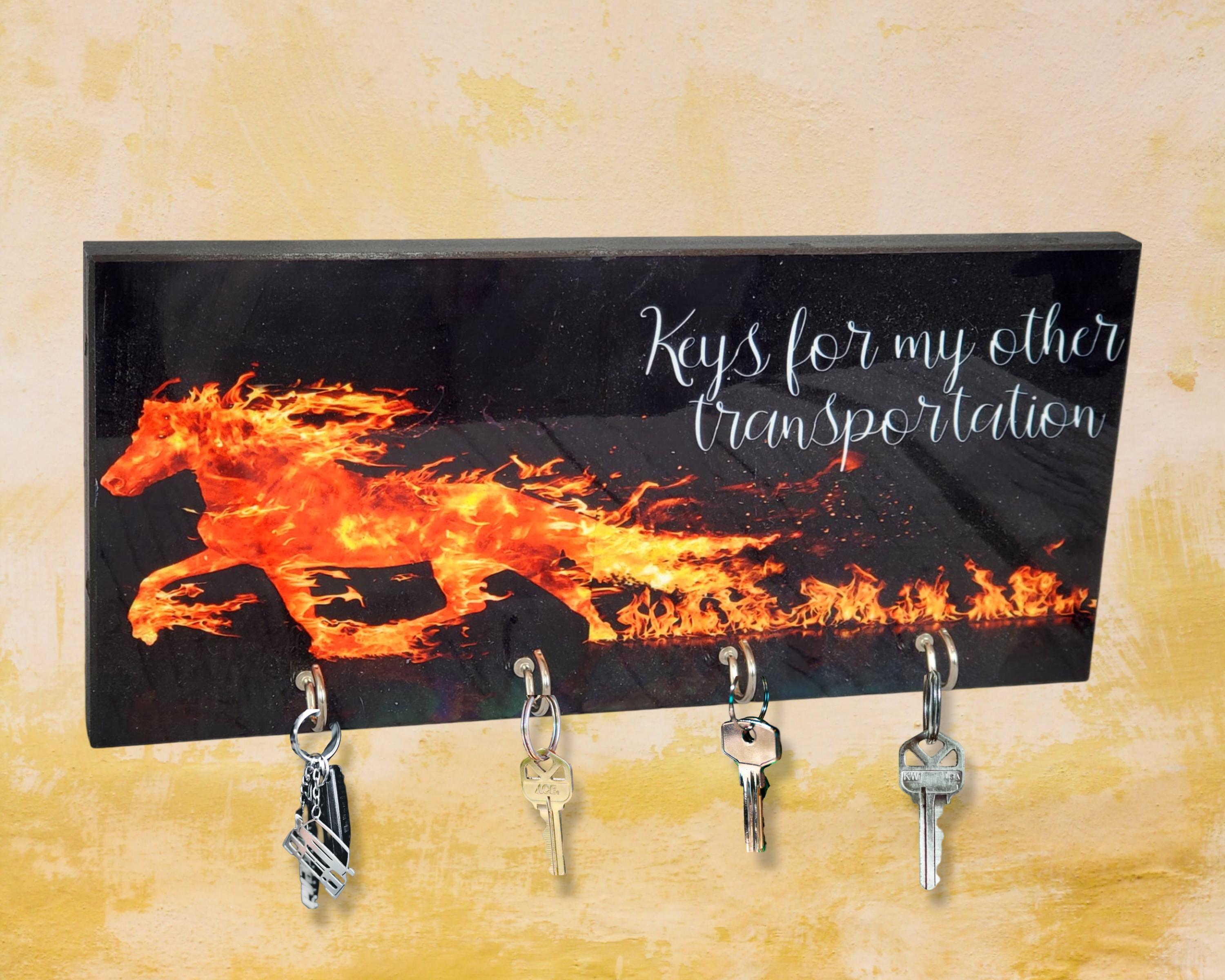 Customizable Key Racks-Antique Car-Family Name-Seen My Keys-Who Wants To Go For a Ride-Fire Horse-Road Trip?-Sublimated-Funny Designs - Thumbnail 7