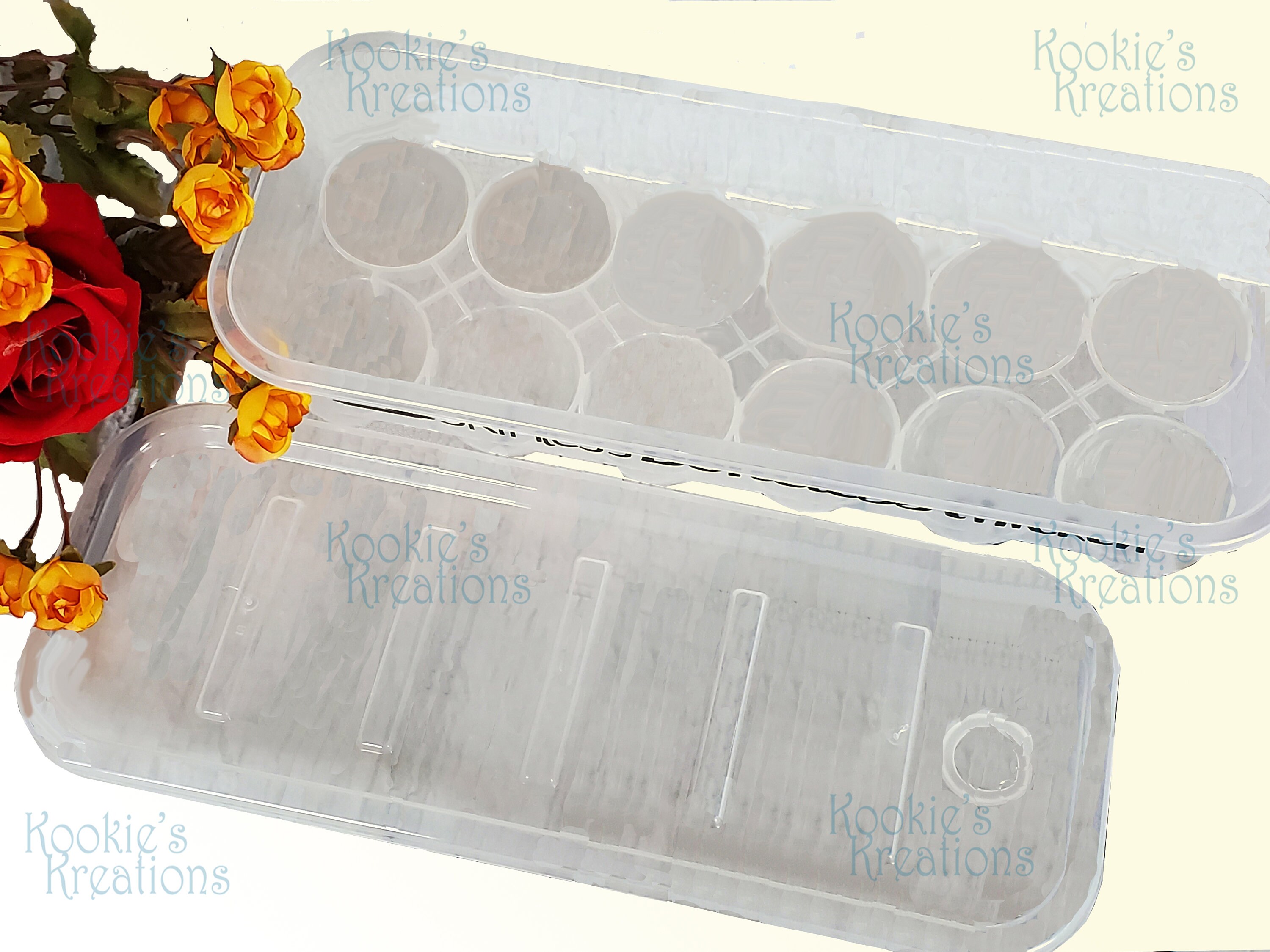 Kitchen Decor Storage Egg Carton Box Plastic Storage for Eggs with Lid Stackable Transparent 12 Egg Carton - Thumbnail 5