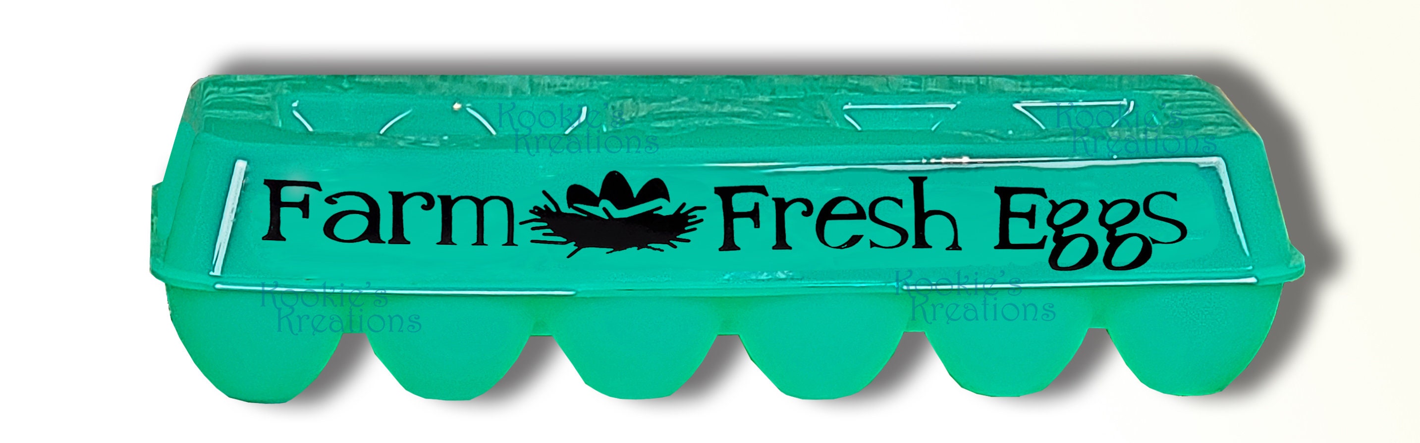 Stackable Egg Carton Green Transparent Plastic Storage with Lid - Thumbnail 4