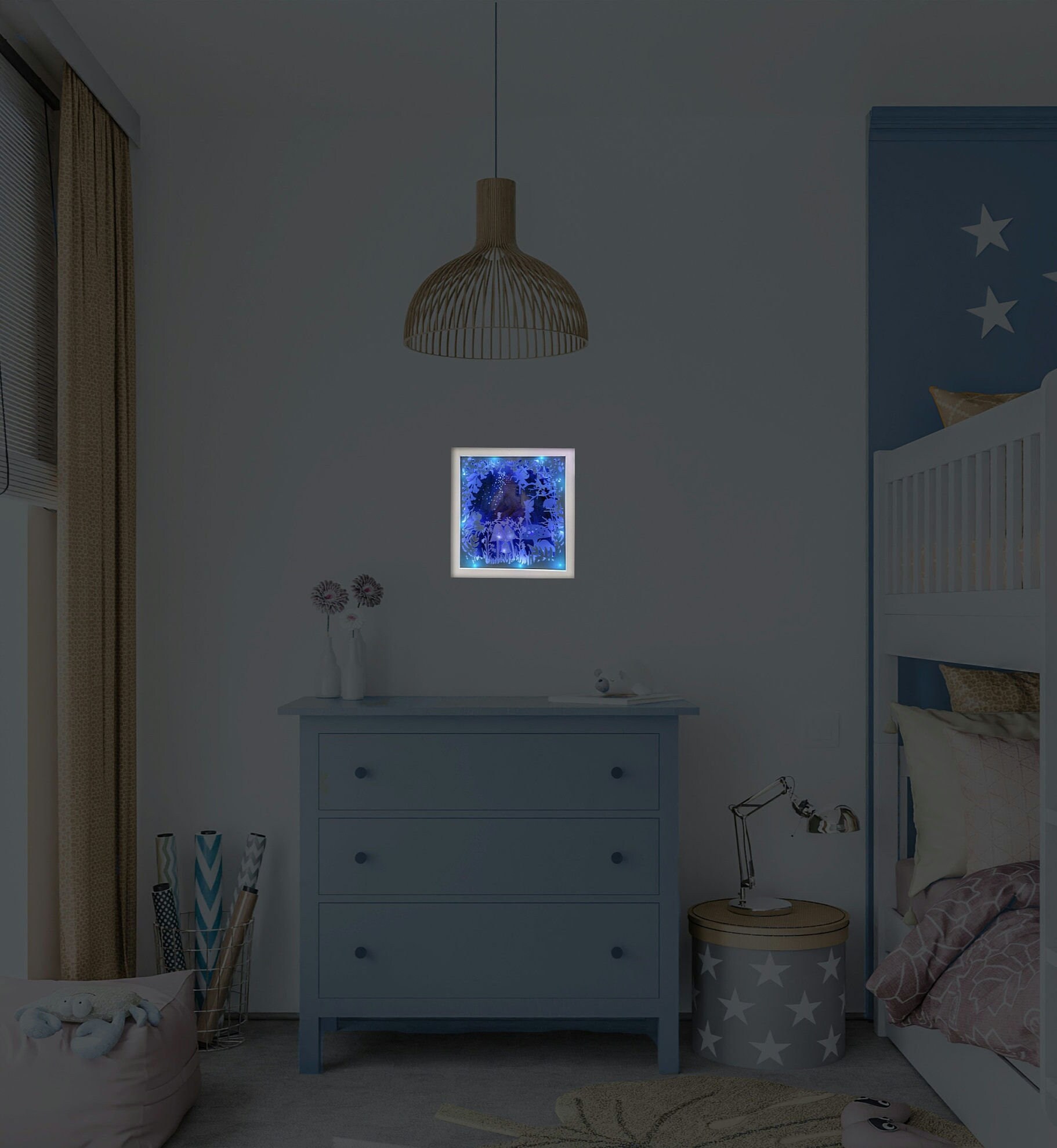 Child's Nightlight - Fairies in the Forest-Fairy Dust-Nightlight-Baby-Infant-Home Decor-Wall Decoror-Table Decor - Thumbnail 6