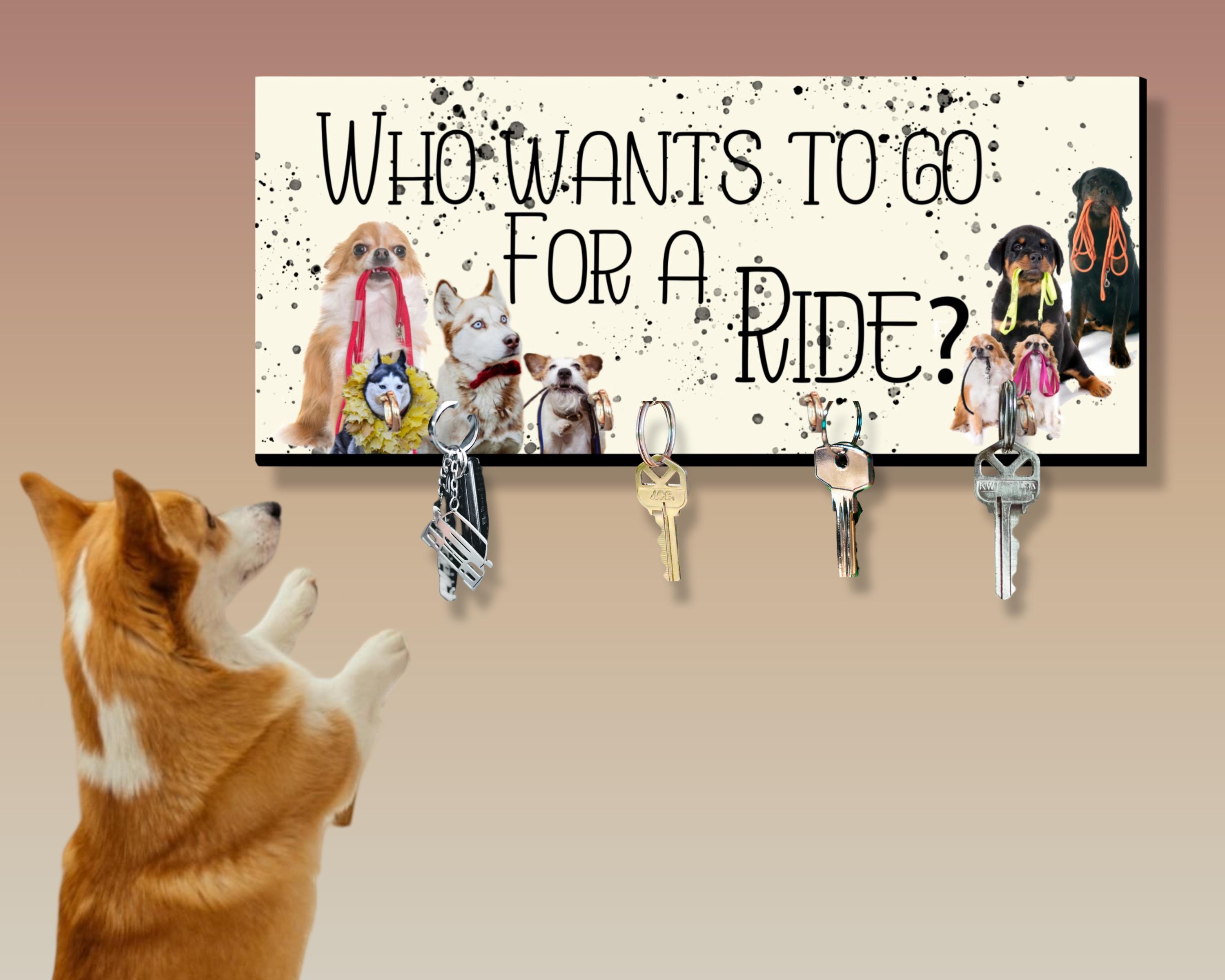 Customizable Key Racks-Antique Car-Family Name-Seen My Keys-Who Wants To Go For a Ride-Fire Horse-Road Trip?-Sublimated-Funny Designs - Thumbnail 6