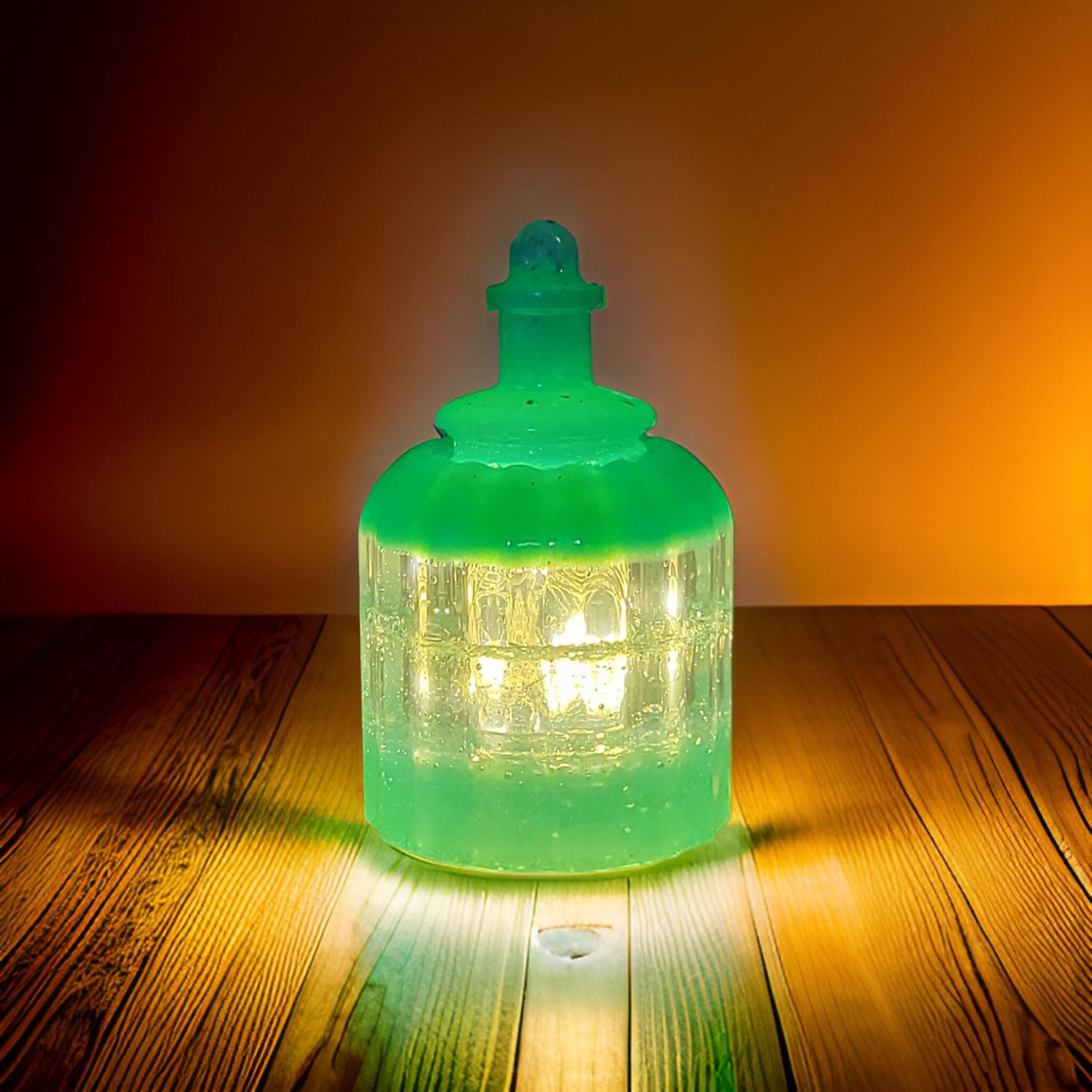 Resin Lantern Nightlight-Resin Nightlight-Ambient Light-Small Resin Nightlight- Small Tabletop Lantern-Mini Nightlight Lantern-Comfort Light - Thumbnail 2