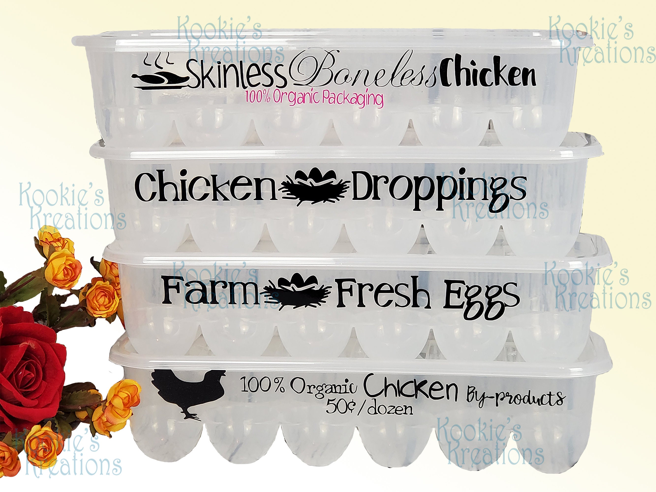 Kitchen Decor Storage Egg Carton Box Plastic Storage for Eggs with Lid Stackable Transparent 12 Egg Carton - Thumbnail 2