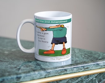 Ceramic Coffee Mug A Cop is Too Heavy 11 oz 15 oz