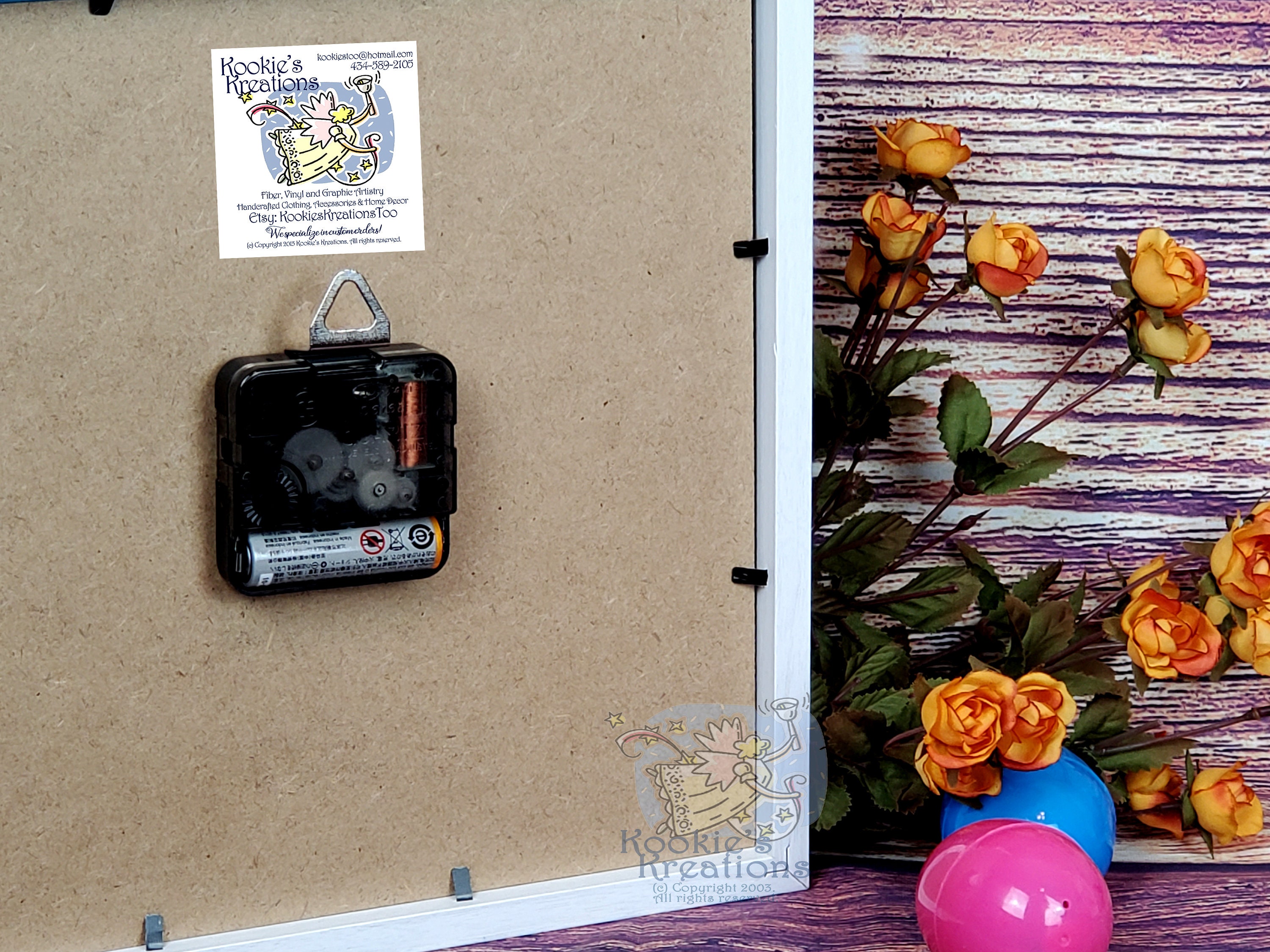 Nursery Clock-Fairy on the Moon-Miracles Take Time-Pink & Purple Wall Clock-Baby Infant Home Decor-Wall Decor-Child Decor-Kids Framed Clock- - Thumbnail 6