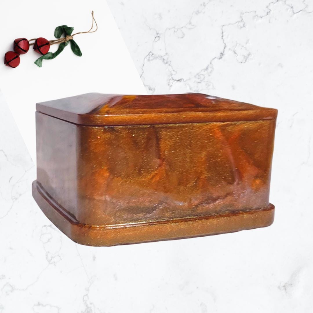 Small Square Resin Keepsake Box - Thumbnail 7