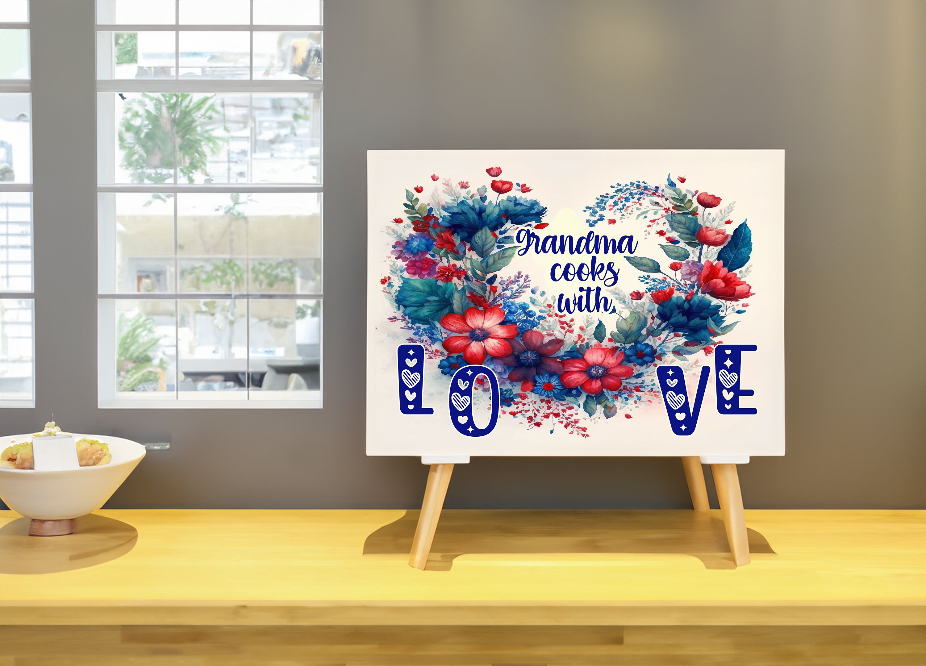 Kitchen Cutting Board Tempered Glass - Customizable Counter Art