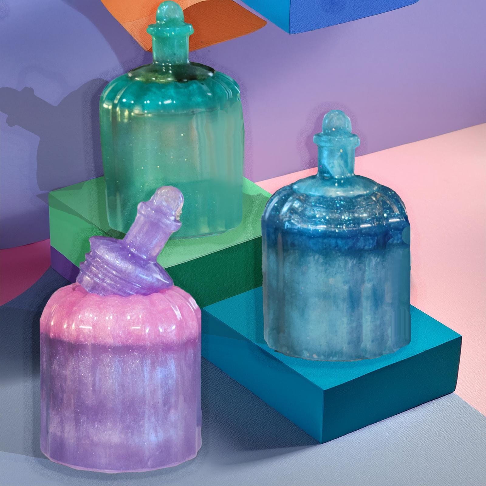 Resin Lantern Nightlight-Resin Nightlight-Ambient Light-Small Resin Nightlight- Small Tabletop Lantern-Mini Nightlight Lantern-Comfort Light