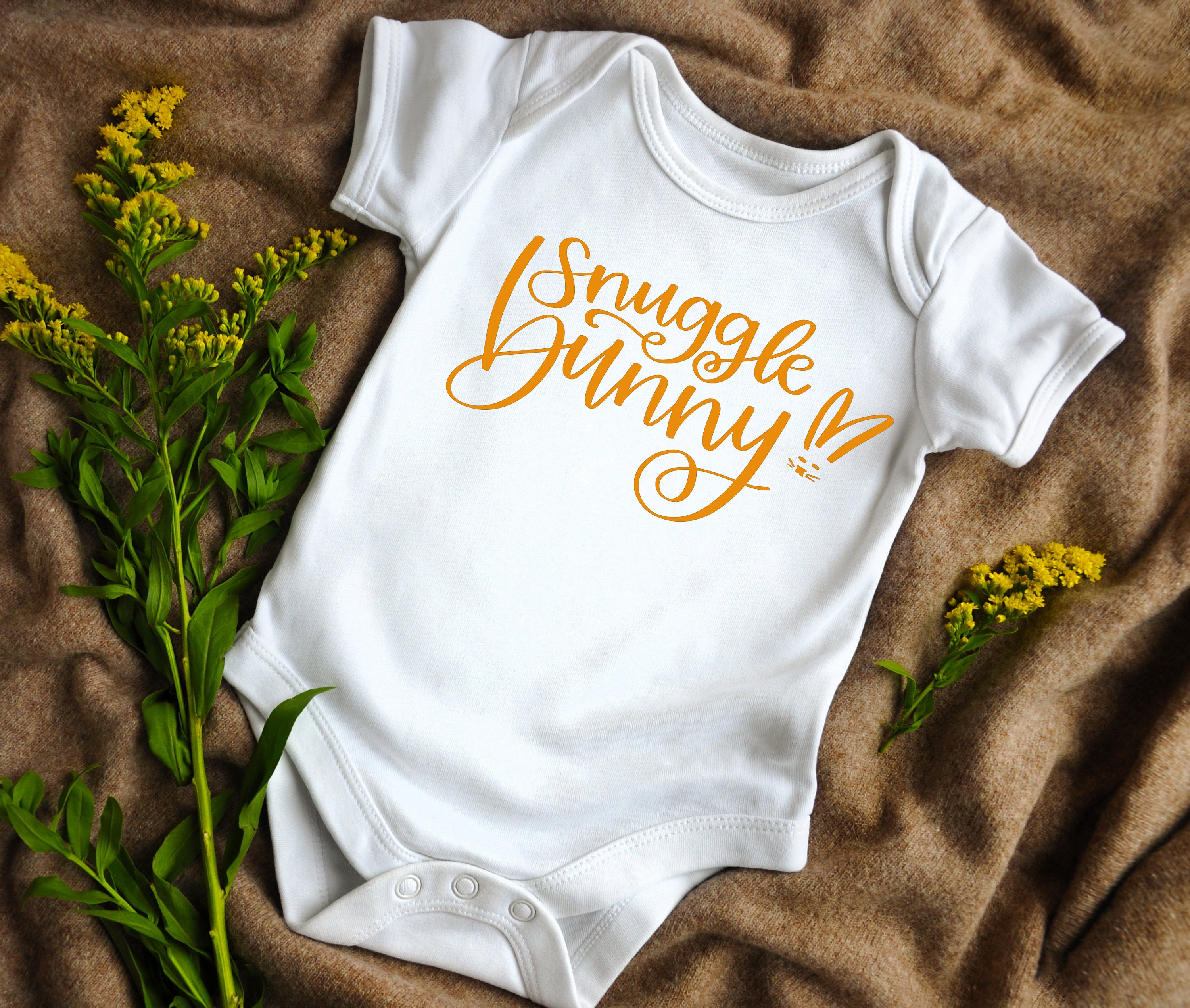 Onesie Romper - Snuggle Bunny-Bodysuit-Baby Clothes-Rabbit Bodysuit-Cotton Baby Clothes-Cotton Romper-Cotton Onesie-Gender Neutral Bodysuits