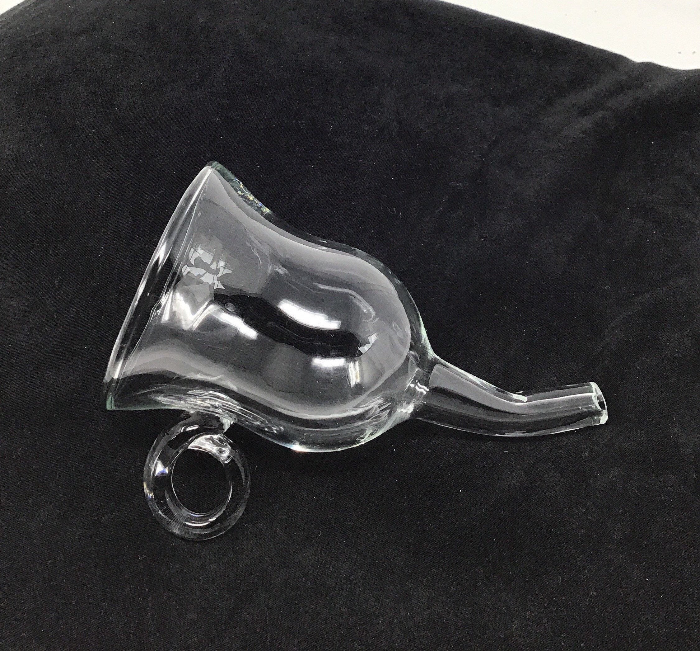 Wine Vintage Glass Decanter Funnel Aerator Glass Hand blown Etsy