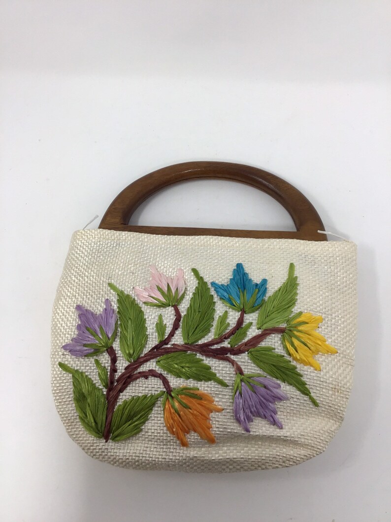 8 Vintage Philippine Handicrafts Raffia Straw Handbag Purse | Etsy