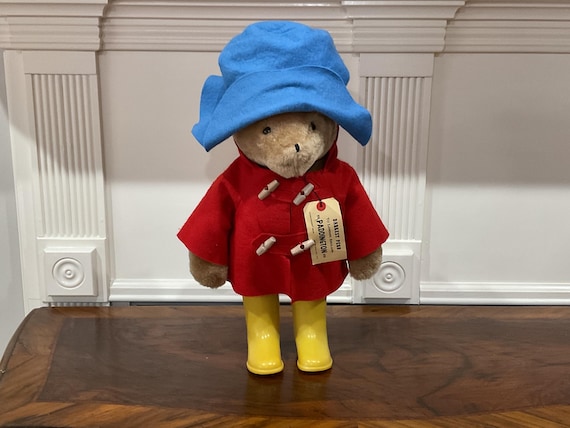 DOLL BEAR (1975) Vintage Large Paddington Bear Plush Eden Toys Red