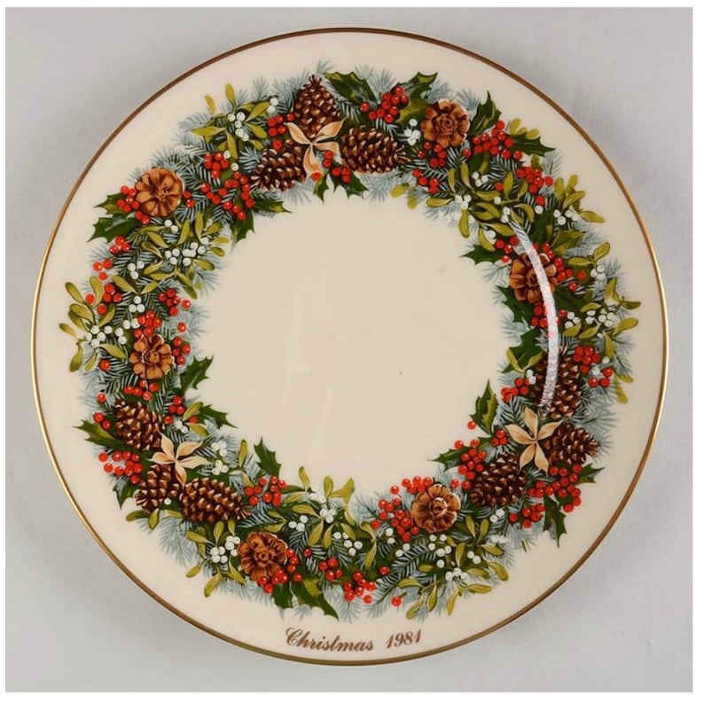 Lenox Christmas 13 plates by Lenox Colonial Christmas 13 Etsy
