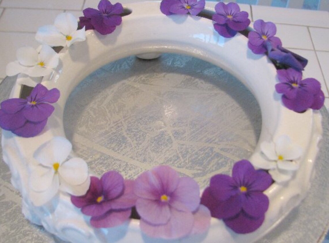 RARE Heart Shaped Flower Ring Vase.Posey Ring Flower Vase Etsy