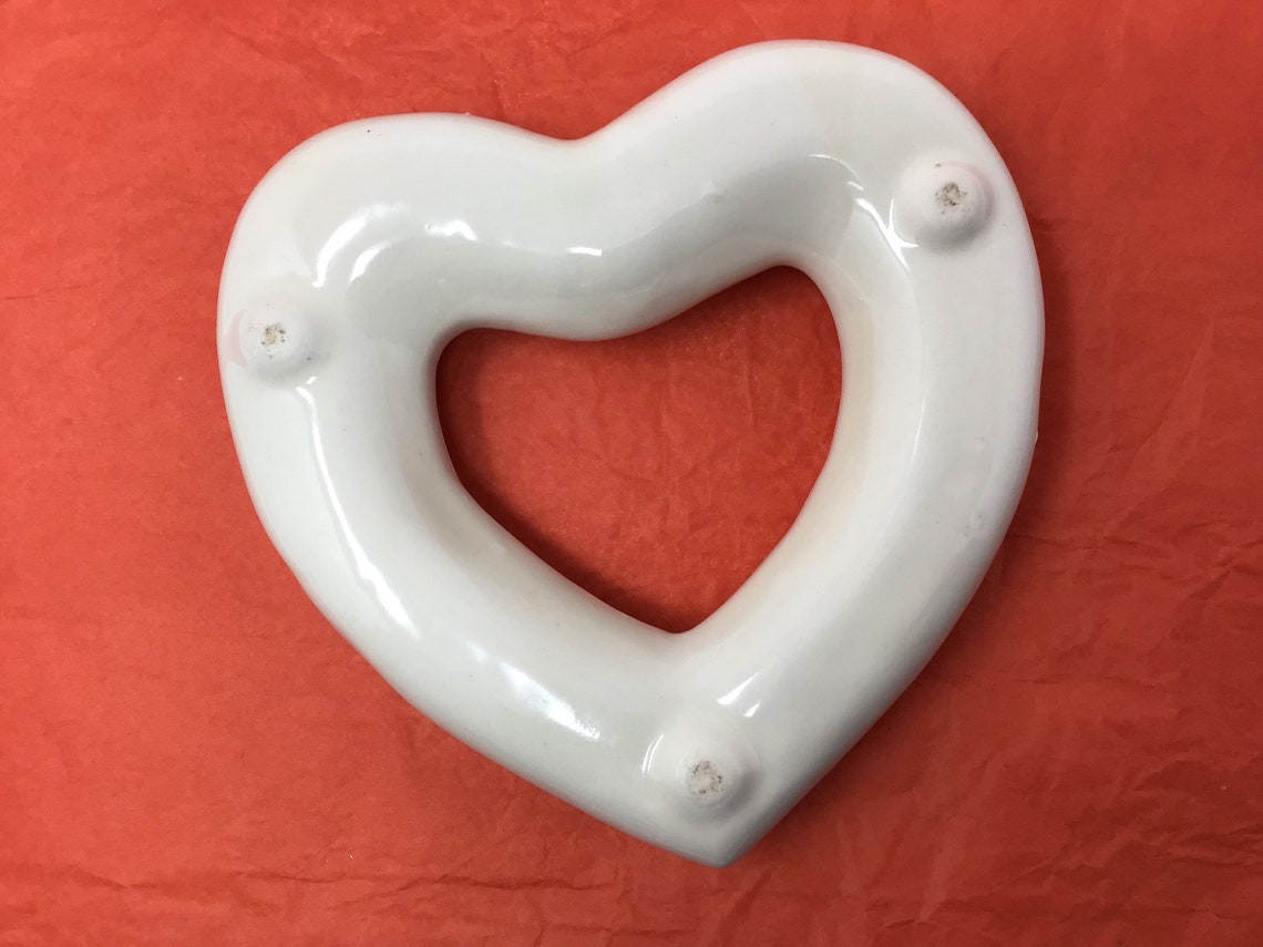 RARE Heart Shaped Flower Ring Vase.Posey Ring Flower Vase Etsy