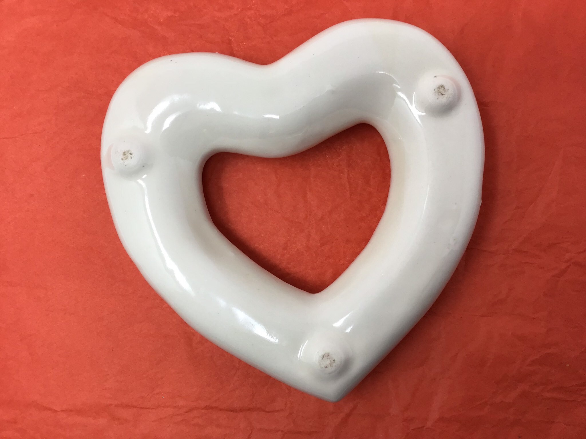 RARE Heart Shaped Flower Ring Vase.Posey Ring Flower Vase Etsy