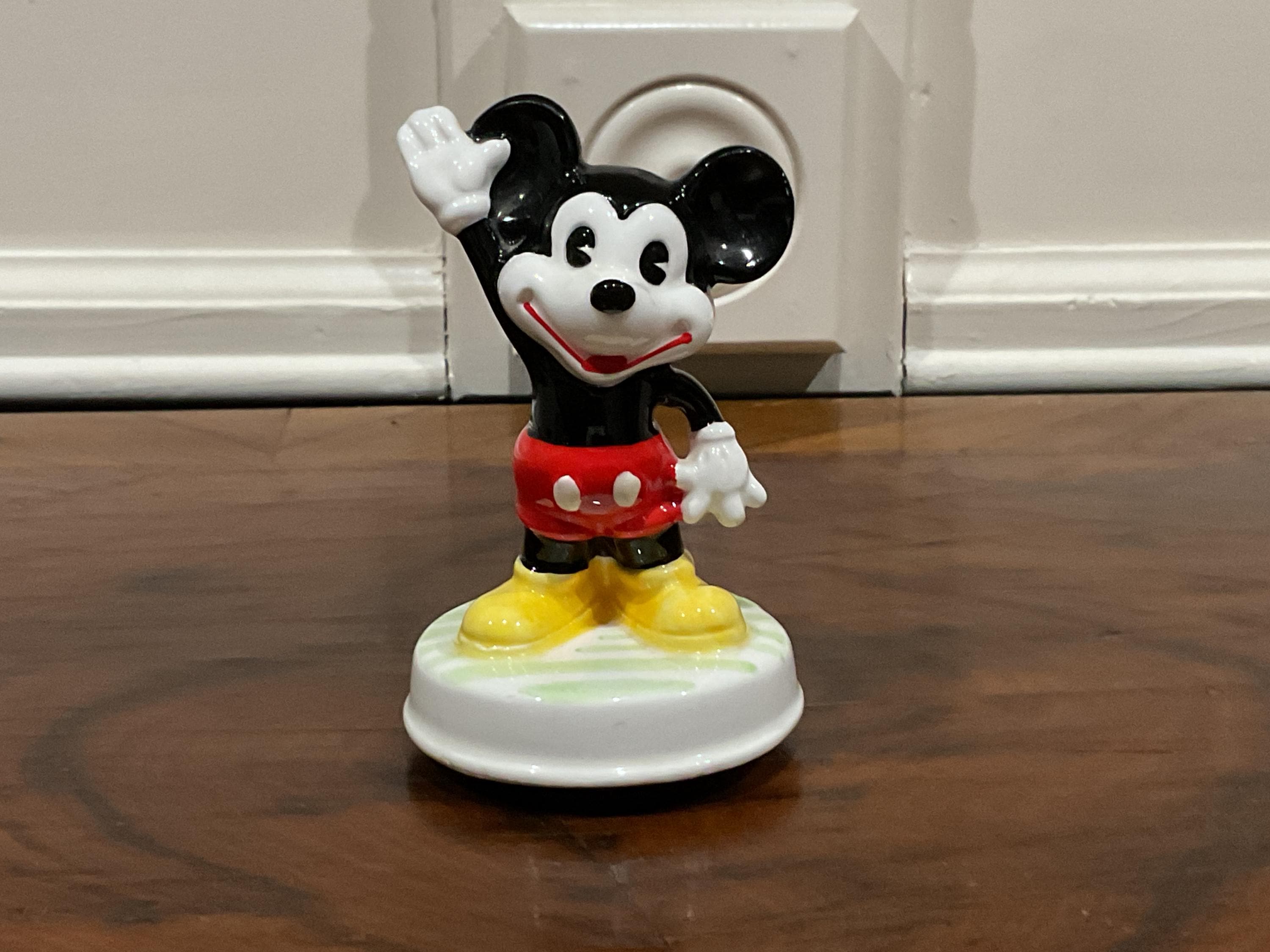 Musicbox Mickey Mouse Music Box Figurine. (1976) Vintage Schmid