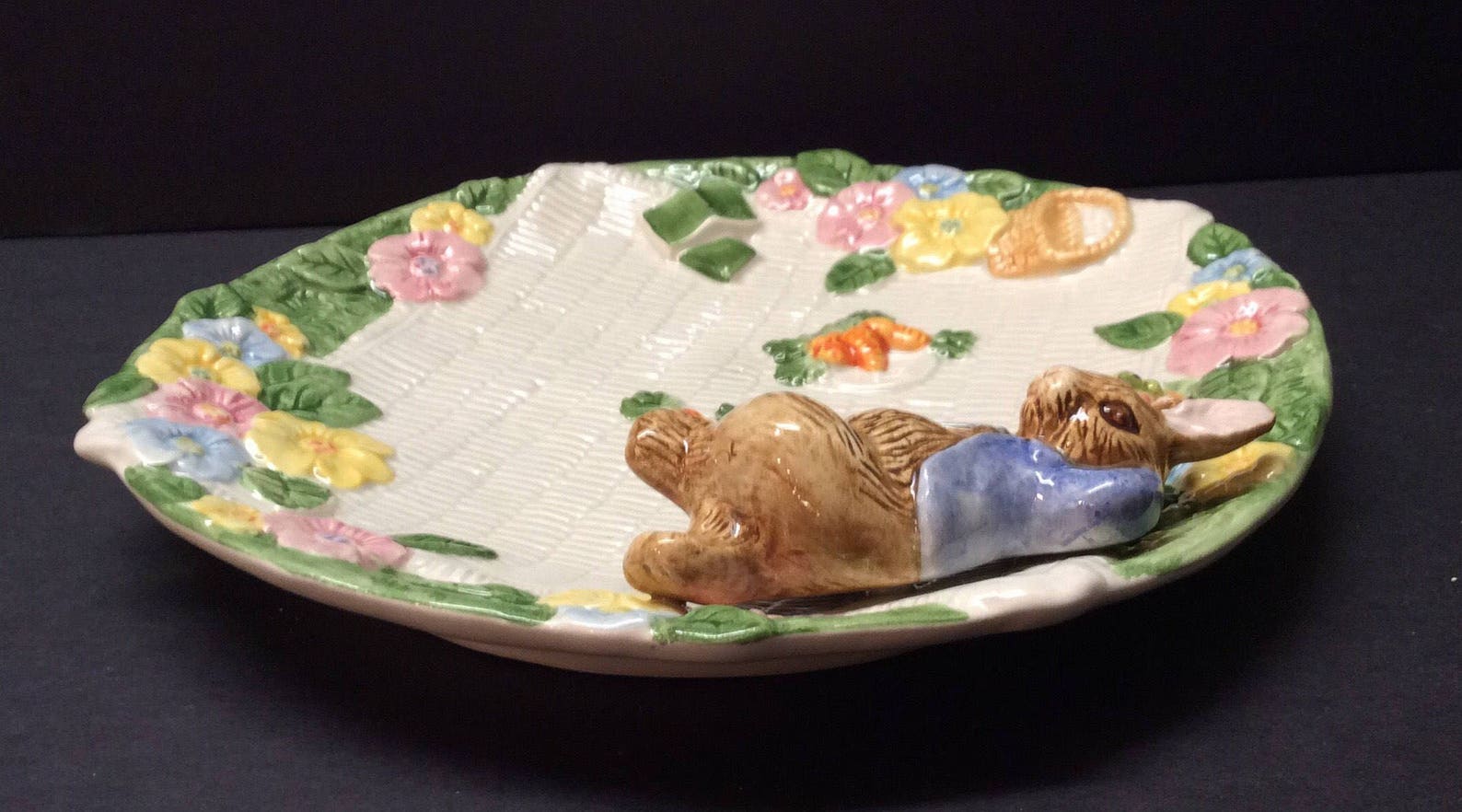 Vintage Bunny plate By Fitz and Floyd 1996 Omnibus School Etsy
