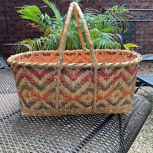 Vintage Choctaw Indian Basket - Etsy
