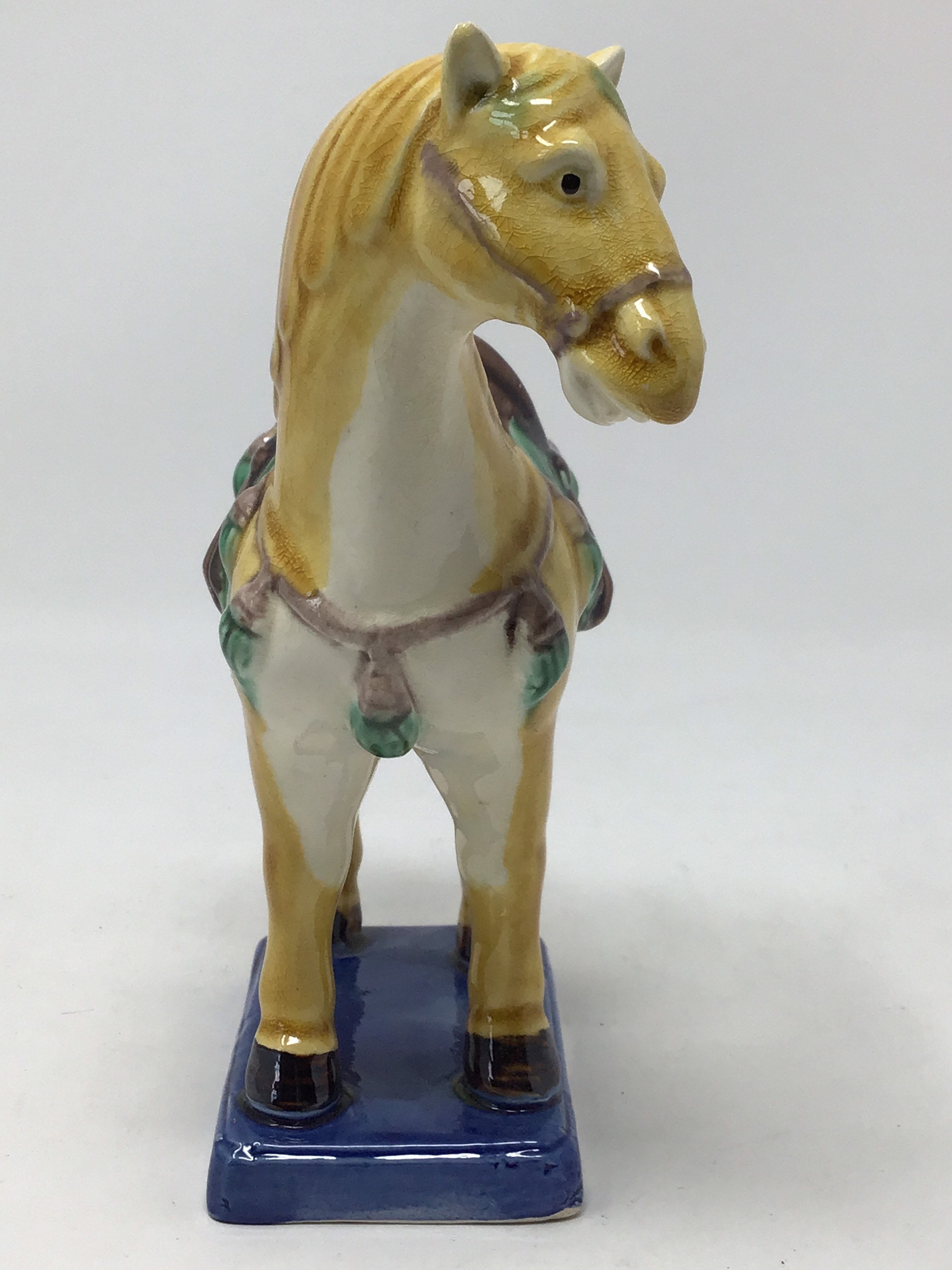 Vintage Horse Ceramic Chinese tang horse figurine statue with Etsy