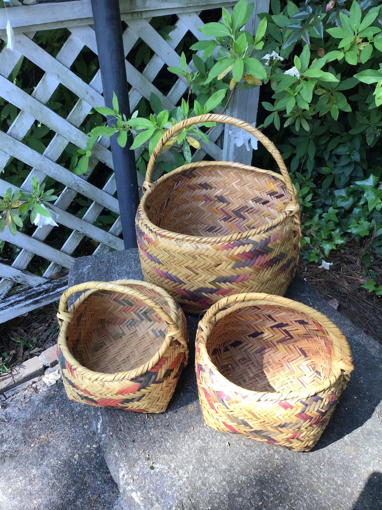 Large Vintage Choctaw Indian Gathering Basket 1960'sBasket Etsy