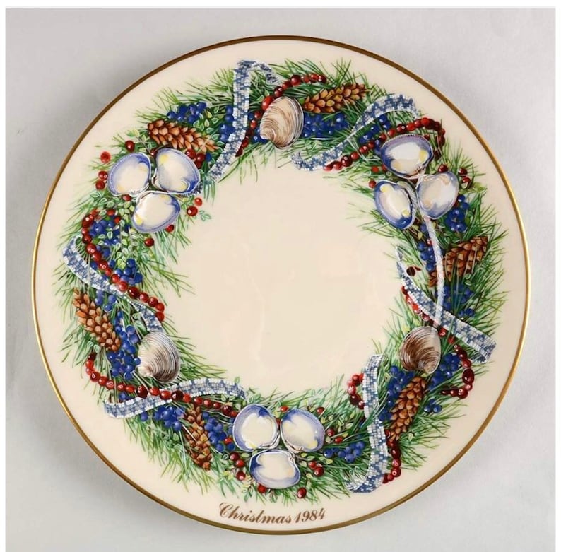 Lenox Christmas 13 plates by Lenox Colonial Christmas 13 Etsy