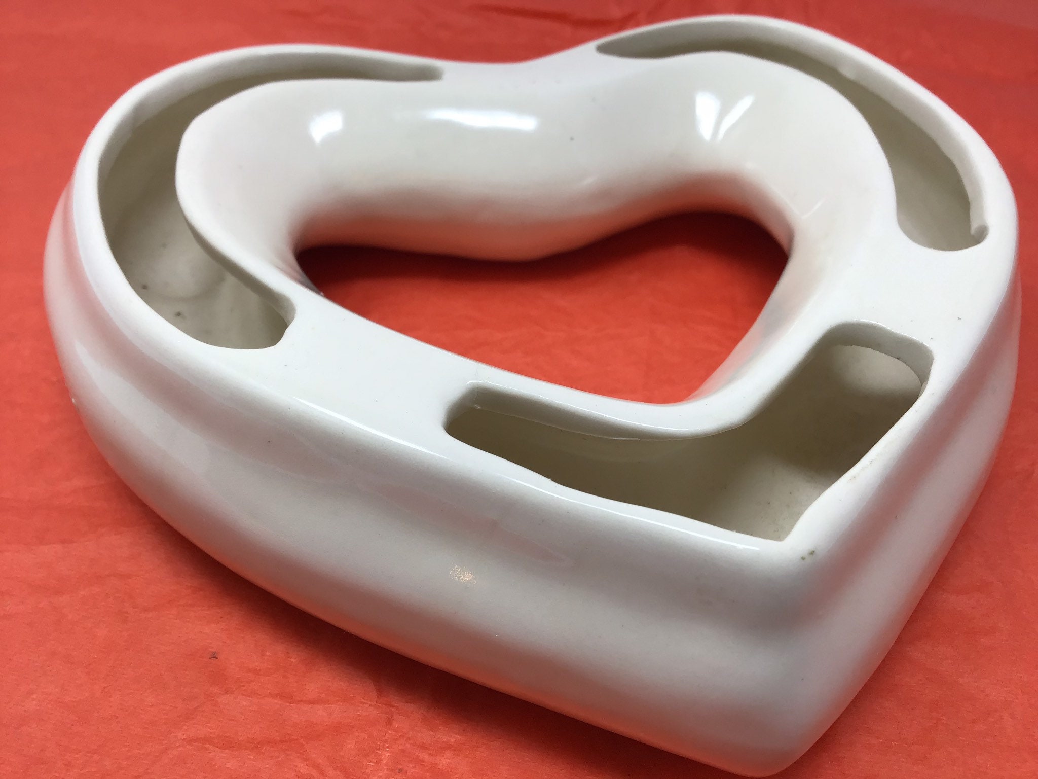 RARE Heart Shaped Flower Ring Vase.Posey Ring Flower Vase Etsy