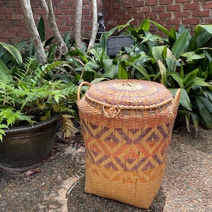 Vintage Choctaw Indian Basket - Etsy