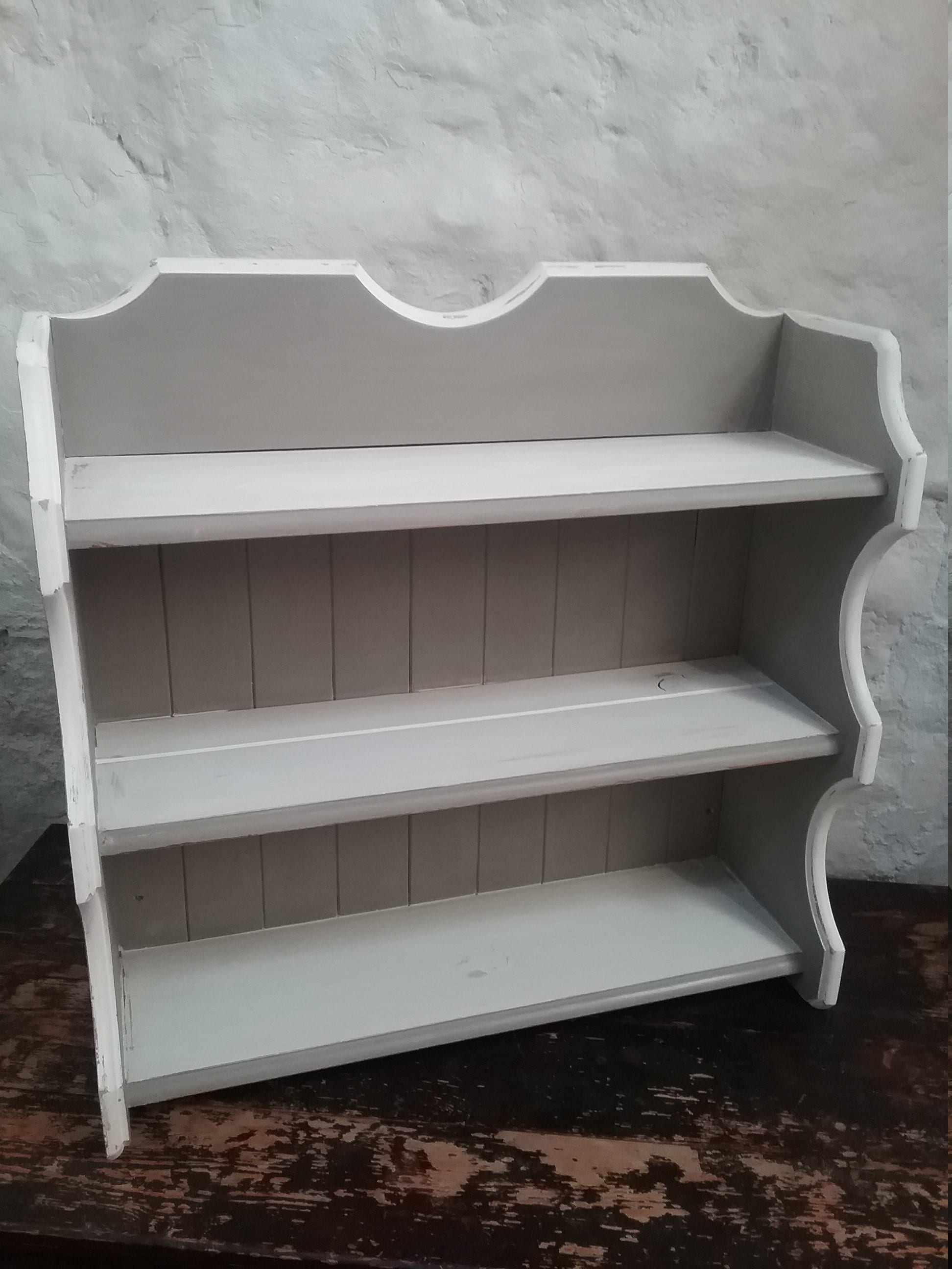 Rustic Kitchen Rack, Vintage Kitchen Shelves, Cottage-style Kitchen ...