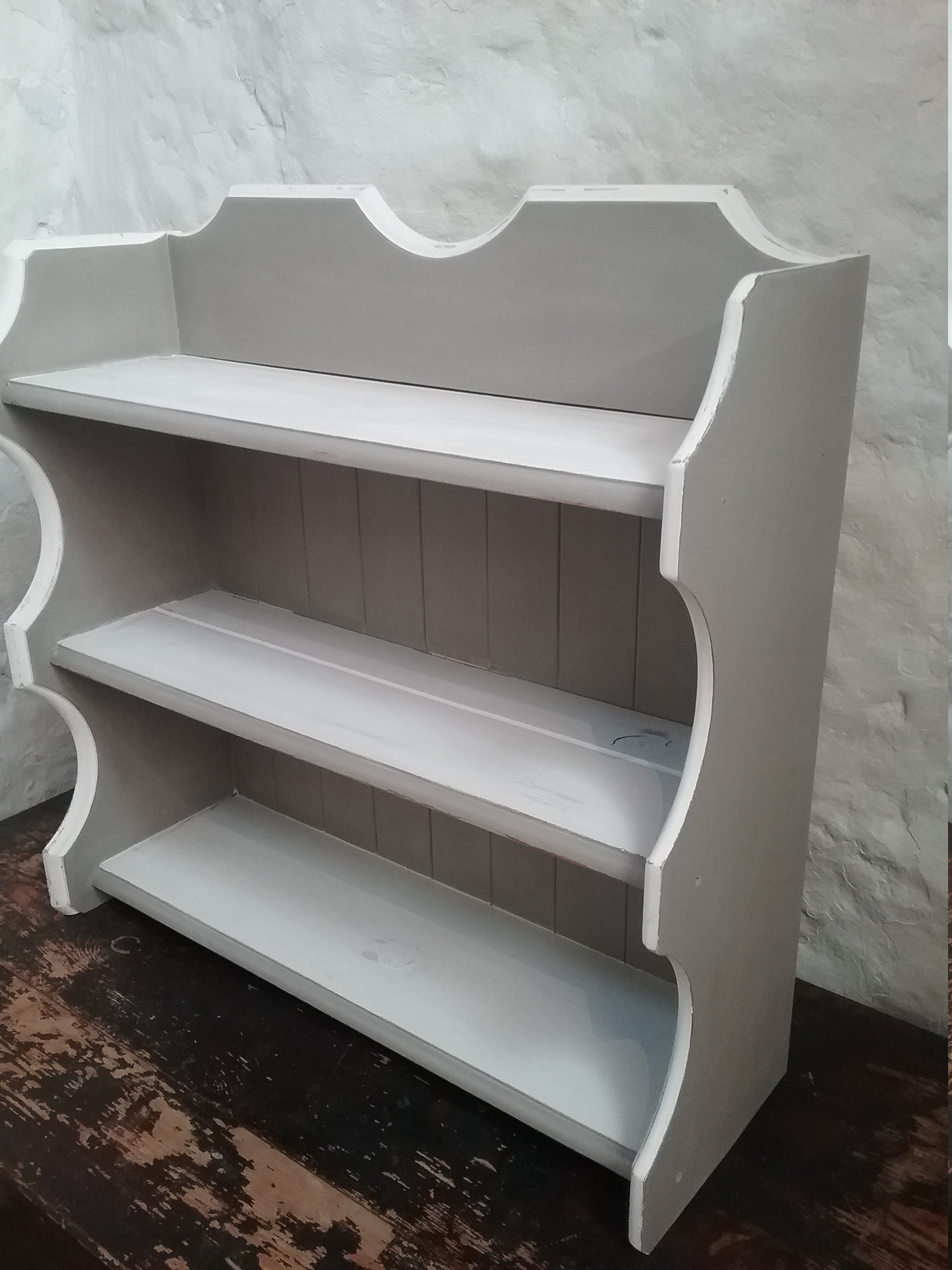 Rustic Kitchen Rack, Vintage Kitchen Shelves, Cottage-style Kitchen ...