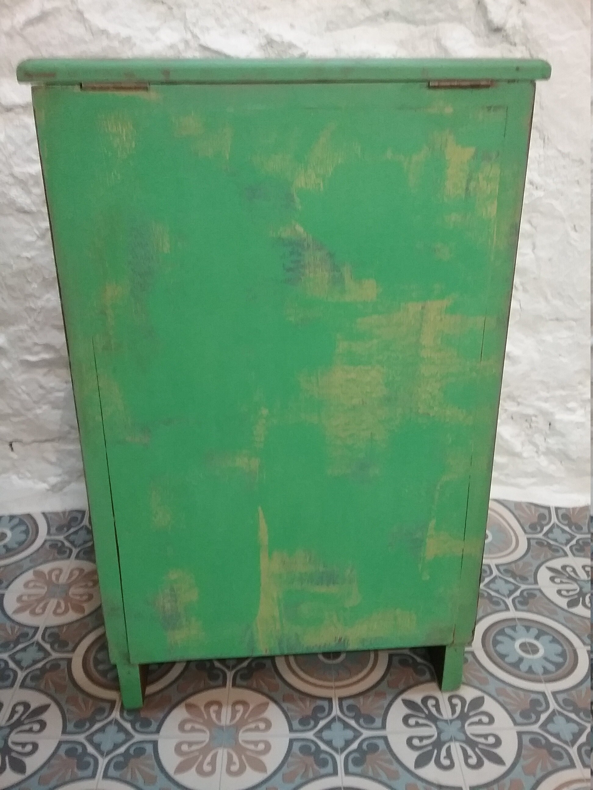 Antibes Green Cupboard, Antibes Green Vintage Cupboard