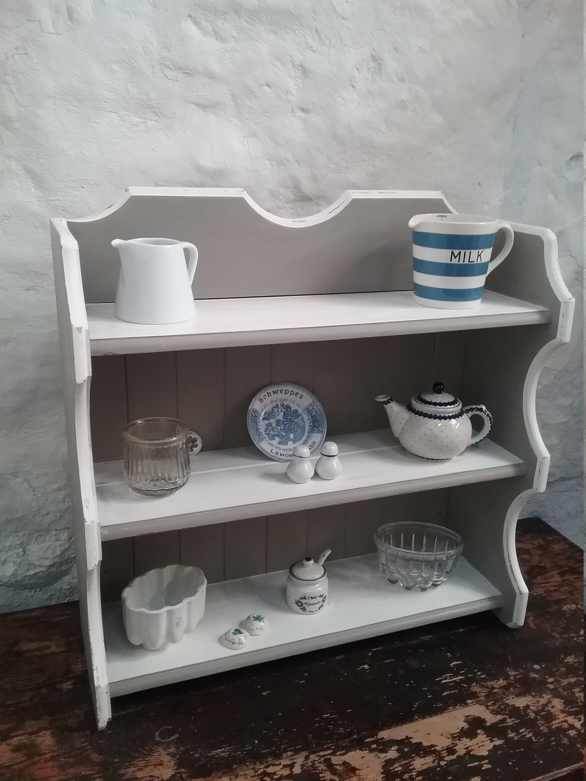 Rustic Kitchen Rack, Vintage Kitchen Shelves, Cottagestyle Kitchen