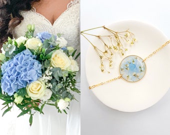 JASMINE • Bracelet préservation de bouquet de mariée • Cerclé Or et Argent • Bouquet mariage Upcyclé • Bouquet de mariées • Cadeau mariage