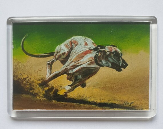 Greyhound/Whippet - Fridge magnet - 52 x 76 x 5mm