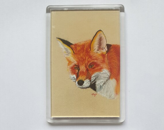 Fox - Fridge magnet - 76 x 52 x 5mm