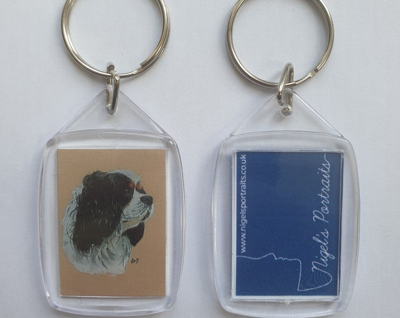 Cavalier King Charles Spaniel - Key Ring - 54 x 34 x 5mm